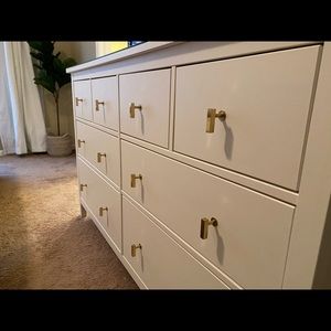 12 Solid Brass Cabinet T Knobs